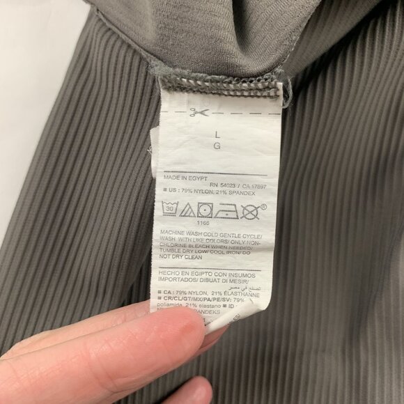 Old Navy Temple Stone Ribbed Powersoft Extra High Rise Super Flare Leggings L - Picture 4 of 7